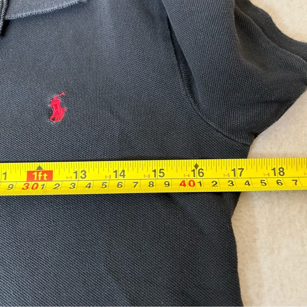 Polo Ralph Lauren The Iconic Mesh Polo Shirt Black Size‎ L/14-16